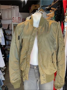 Alpha Olive Green Bomber Jacket